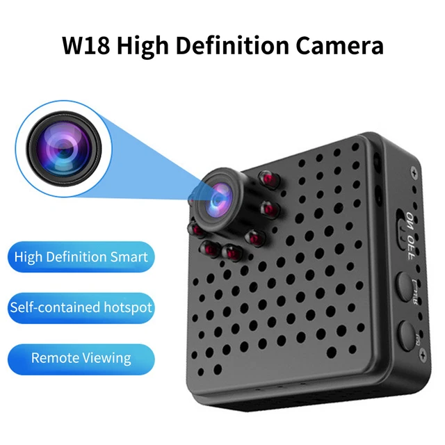 Mini cámara de video inalámbrica W18 transparente ajustable 1080P ligera