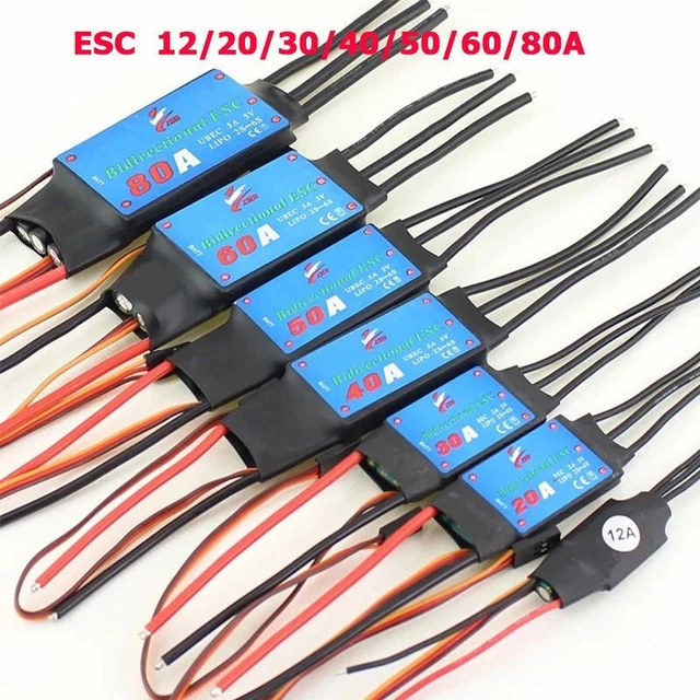 ESC Two-way Brushless for Pneumatic Underwater Propeller Remote Controler 12-80A