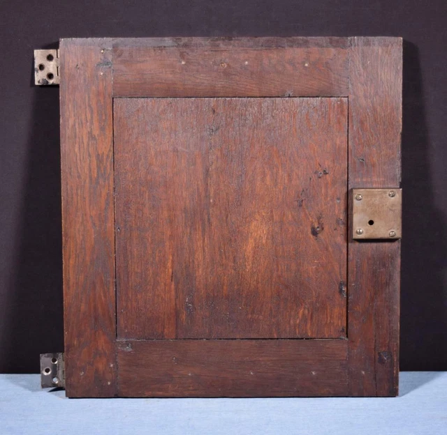 *French Antique Gothic Revival Panel in Oak Wood Salvage with Deep Carvings 10