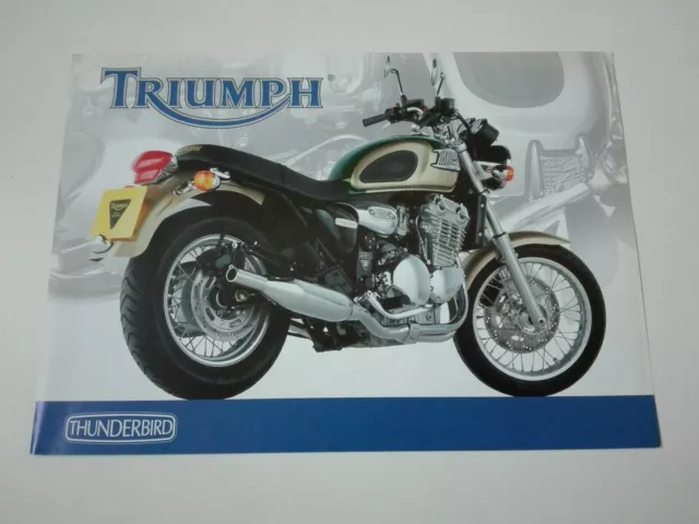 Prospectus Catalogue Brochure Moto Triumph 900 Thunderbird 1999