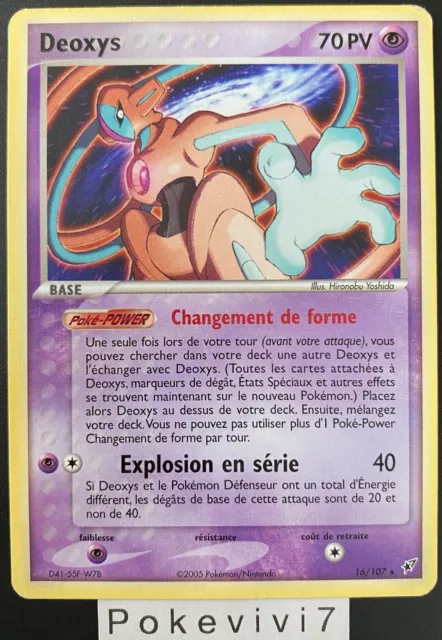 Carte Pokemon DEOXYS 16/107 Rare Bloc EX DEOXYS FR OCCASION