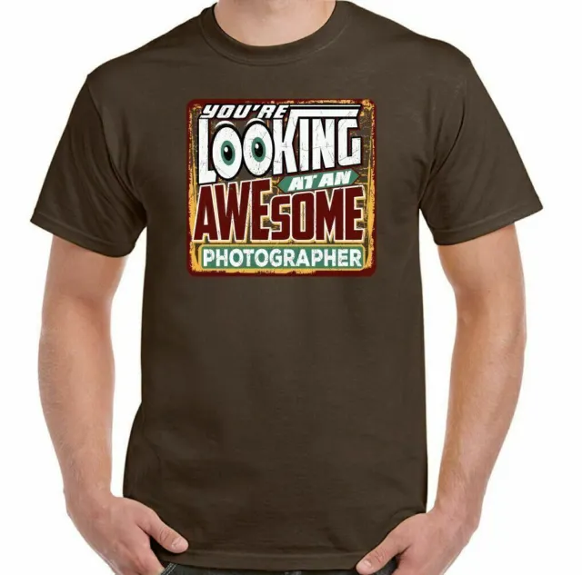 T-shirt fotografo fotografia uomo che stai guardando fantastica fotocamera superiore divertente 3