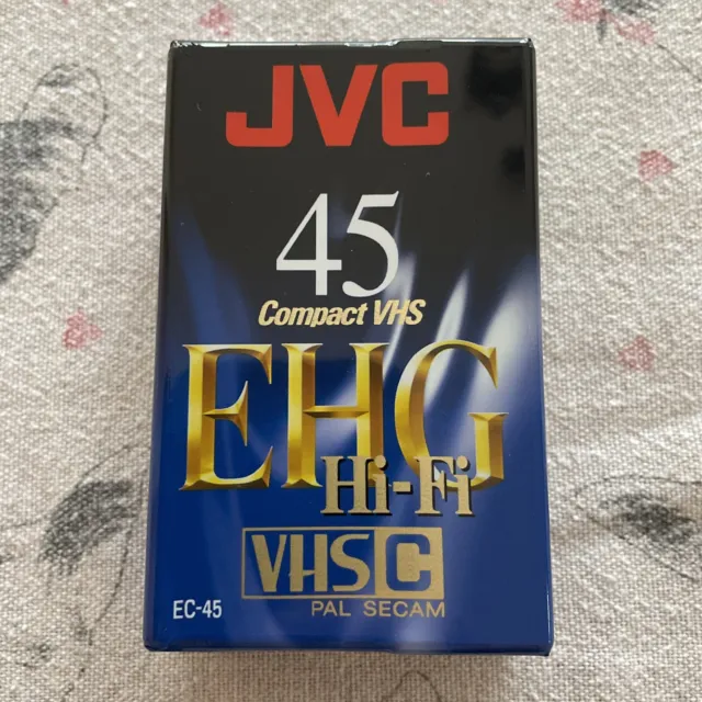 Cassette JVC 45 Compact VHS - EHG Hi-fi VHSC PAL/Secam EC-45 EHGB - Neuf