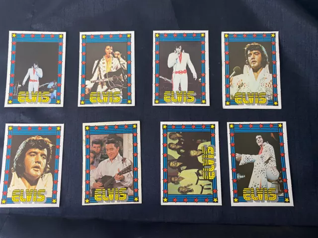 1978 Elvis Presley Monty Gum Blank Back Trading Card... Lot (16)