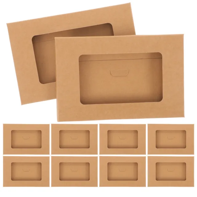 30 Pcs Window Envelope Box Kraft Paper Open Offering Envelopes Church