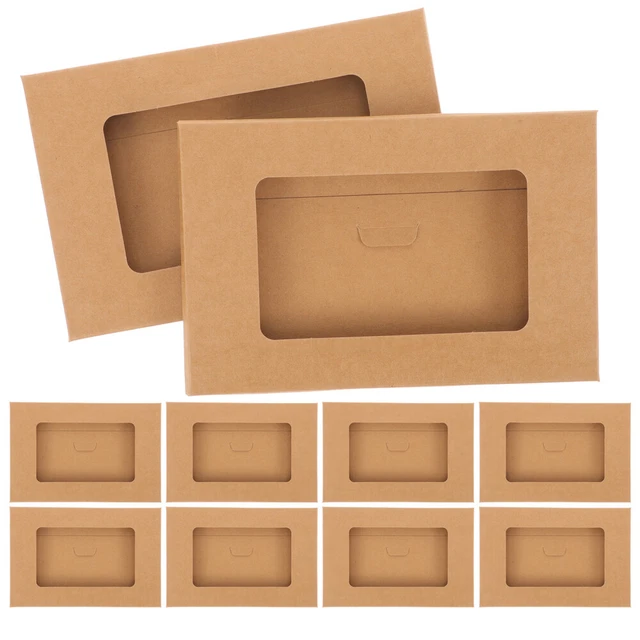 30 Pcs Window Envelope Box Kraft Paper Open Offering Envelopes Church