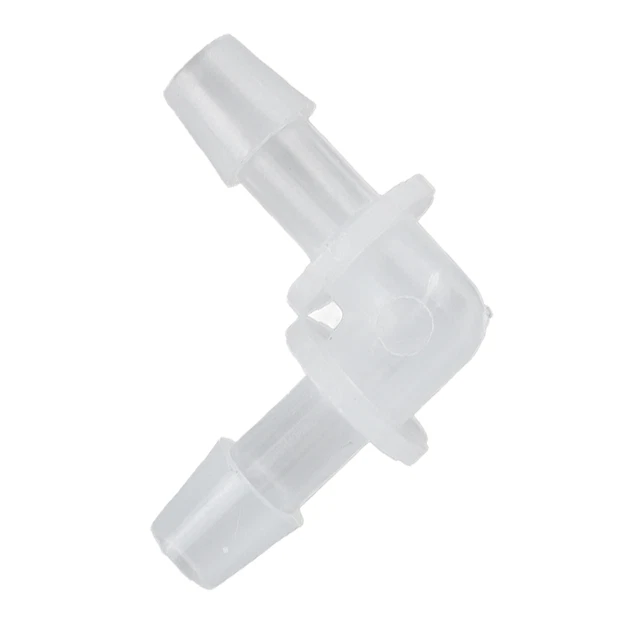 (7.9mm)Elbow Hose Connector Rustproof 90 Degree Wear Resistant 10pcs PE Elbow