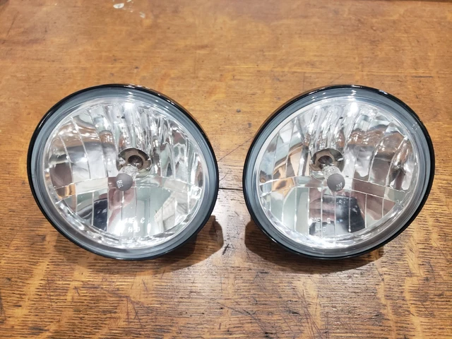 2 Harley 06-14 Touring 4.5" Auxiliary Passing Spot Lamps 68414-05, 1 bonus bulb