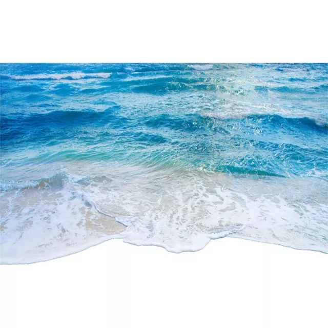 3D Spiaggia Onde Oceano Adesivi Murali Muro Stampa Decalcomania Pavimento con