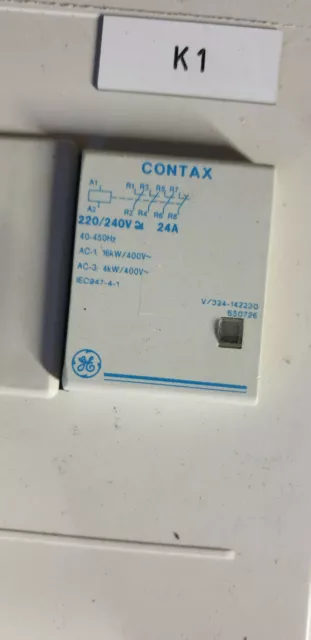 General Electric 40 Amp Four Pole No Contactor 230V Ac Ad Coil 650722 Contax