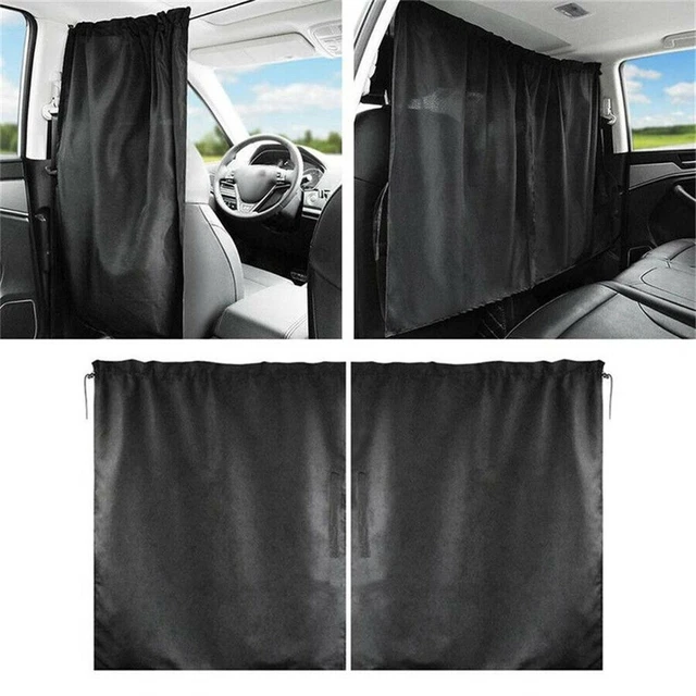 Car Curtain For Privacy Travel Nap Sun Shade Flexible 2pcs Two Pieces 138*82cm
