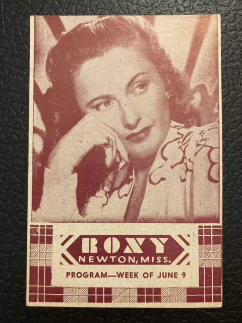 1947 ROXY THEATRE Newton Miss.MOVIE HERALD!Cary Grant,Ingrid Bergman NOTORIOUS!