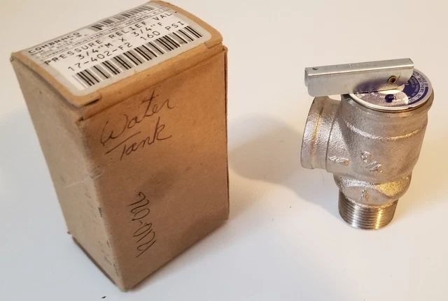 CONBRACO (17-402-F2) Pressure Relief Valve  160 PSI - 3/4" x 3/4" - 200,000 BTU