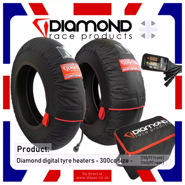 Diamond Race Products - Digital Neumático Calentadores De / Para 300cc, 110/17 ,
