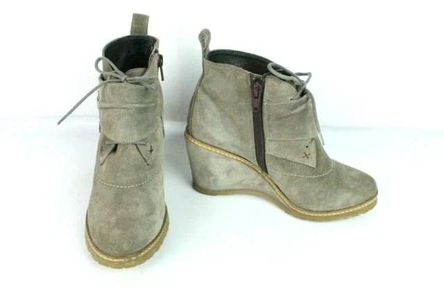 Bottines Regard talons compensés daim gris T 36 / UK 3.5 EXCELLENT ETAT