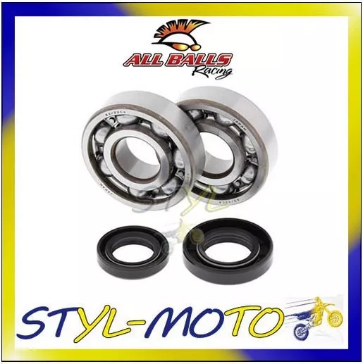 24-1053 All Balls Kit Cuscinetti Albero Motore Honda Tlr 200 Reflex 1986-1987