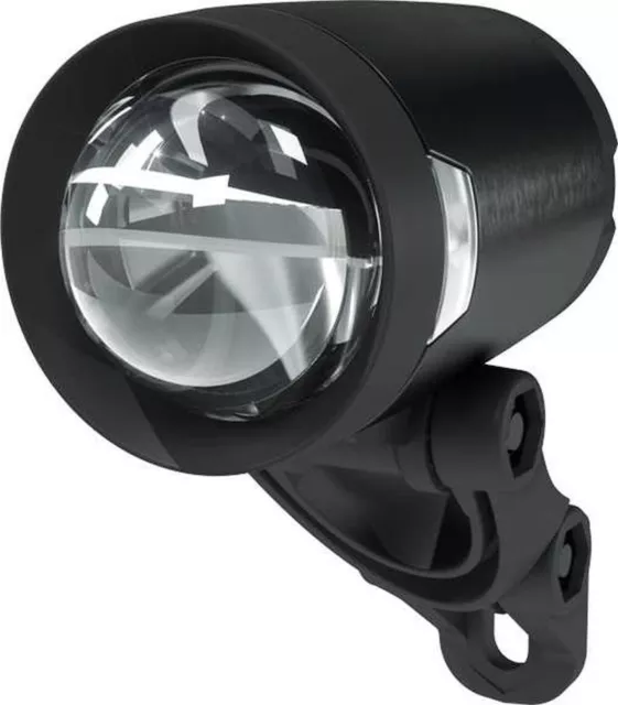 Herrmans H-BLACK PRO LED Scheinwerfer 200 Lumen mit Standlicht für Dynamo