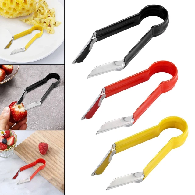 Obst- & Gemüse-Peeler V-Form – Für Erdbeeren, Tomaten, Ananas & Mehr, Aus Edelstahl