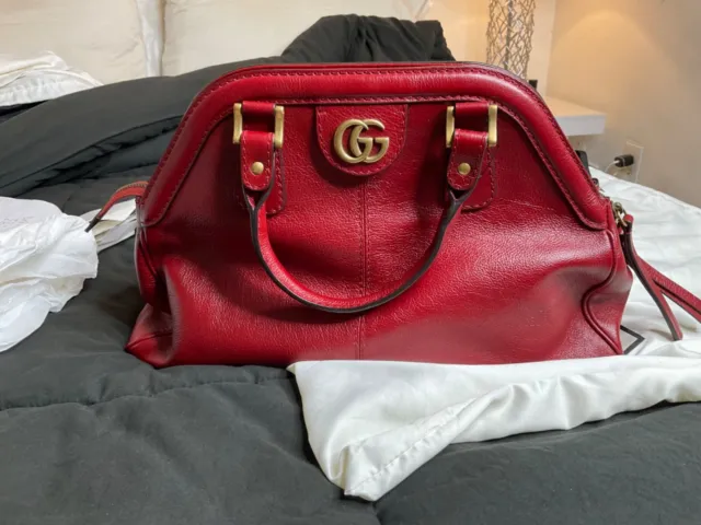 ❤️❤️ Gucci Red Leather Re(Belle) Medium Shoulder Bag ❤️❤️ NWT ❤️❤️