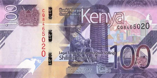 Kenya 100 Shillings 2019 UNC