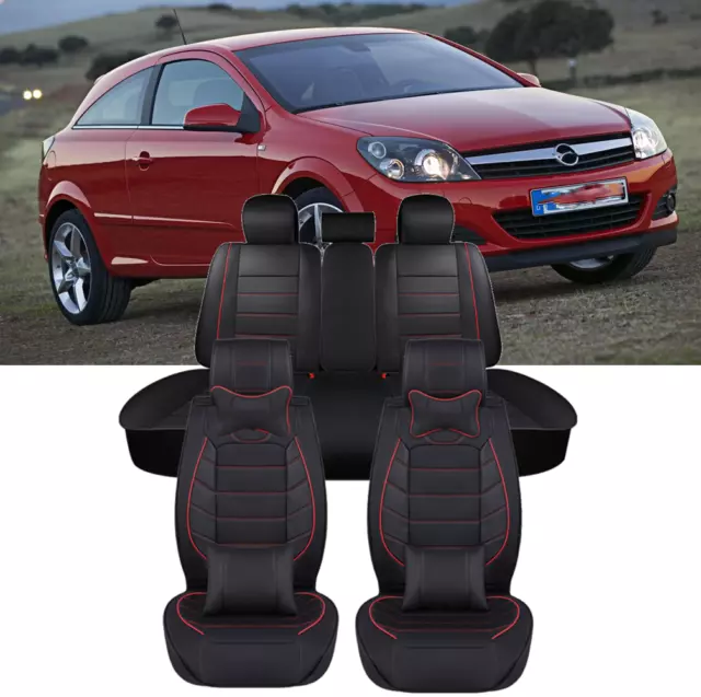 5-sitz Komplettsatz Sitzbezüge Sitzschutz Schonbezüge PU Leder für Opel Astra