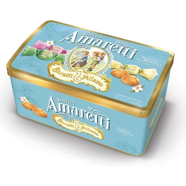 Macarons Moelleux Du Sassello Baratti & Milano Emballage Cadeau Boite De 260 G