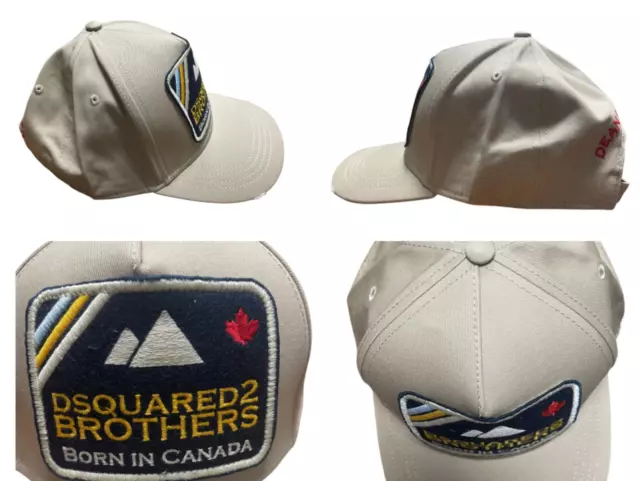 Dsquared2 Brothers Mountain Icon Parche Gorra de Béisbol Basebalkappe Sombrero