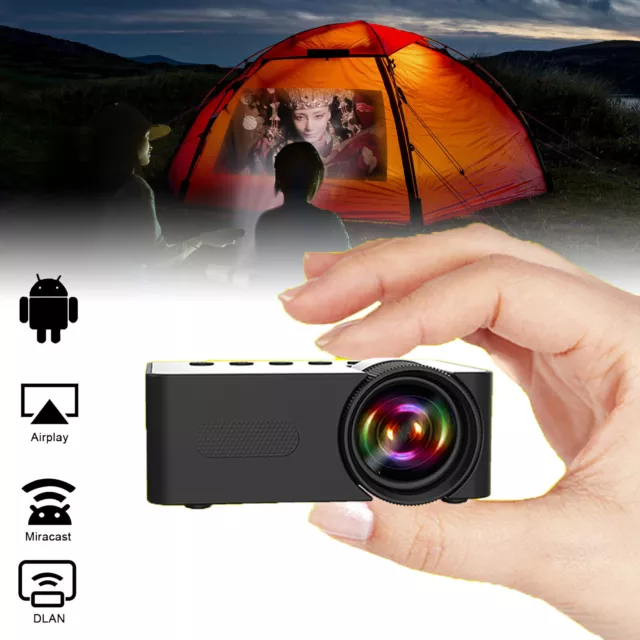 Portable Mini LED Projector LCD Movie Supported 1080P Video Home Theater Cinema