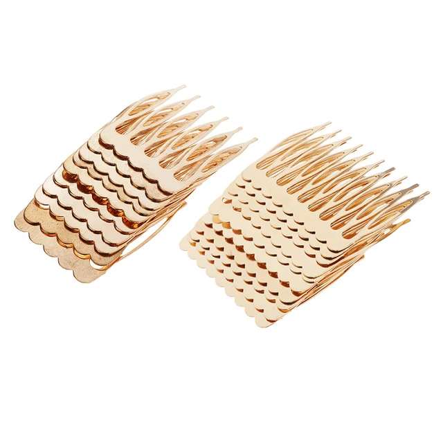 20 Stück Metall Golden DIY Haarkamm Handwerk Seitenkämme Haarschmuck