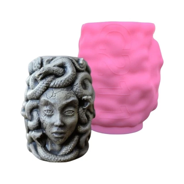SNAKE GIRL FLOWER Resin Epoxy Mold Homemade Pen Holder Makeup Container