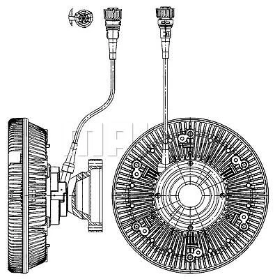 MAHLE Cfc226000p Frizione Ventola Del Radiatore per Volvo Fm12 12.1 98-05