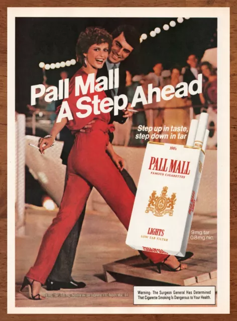 1984 Pall Mall Cigarettes Vintage Print Ad/Poster Retro Fashion Pop Art Decor