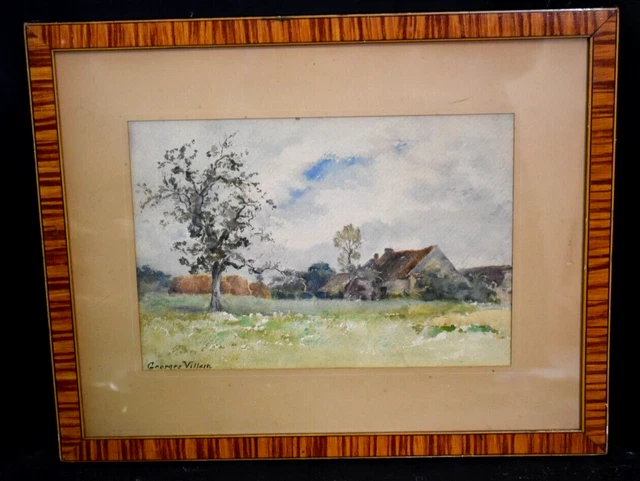 Aquarelle Originale De 1923 – Paysage Du Matin Par Harry Walter Yorke (non Encadrée)