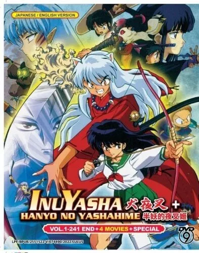 Inuyasha + Hanyo No Yashahime (Vol.1-241 END & 4 Movies) Anime DVD [Eng Dub]