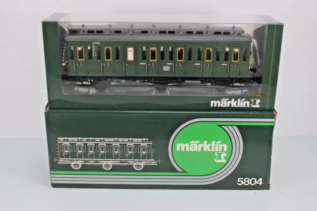 Märklin Spur 1 5804 3-achs. Abteilwagen 2. Kl. der DB, Ep.III  - OVP TOP -SCH53