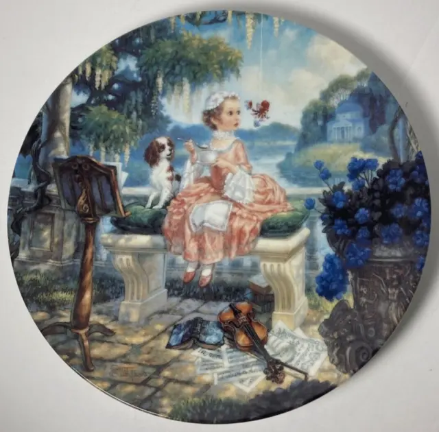 Scott Gustafson Classic Mother Goose "Little Miss Muffet" Collector Plate