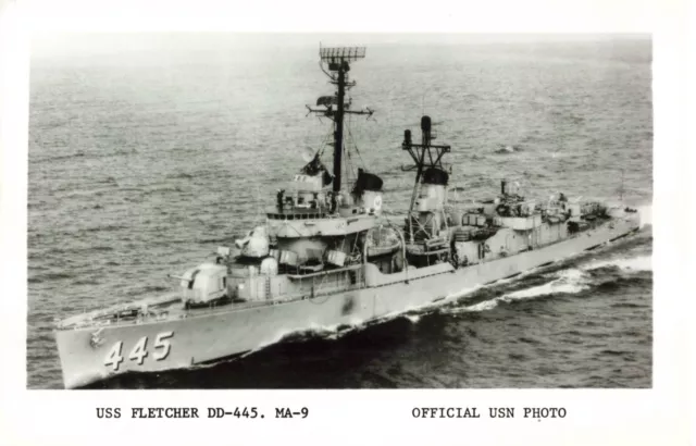 Photo USS Fletcher Destroyer DD-445 MA-9 Official US Navy