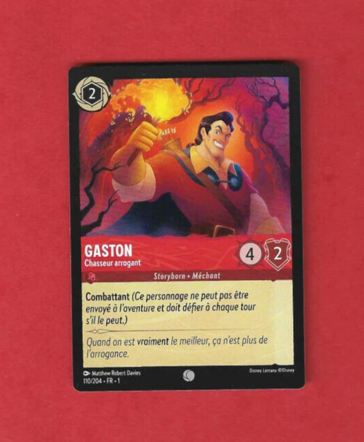 DISNEY LORCANA FIRST Chapter Gaston Arrogant Hunter Card #110 £1.04 ...