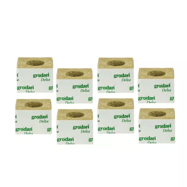 Grodan Wrapped Rockwool Propagation Cloning Cube - 75MM X 75MM | with Hole