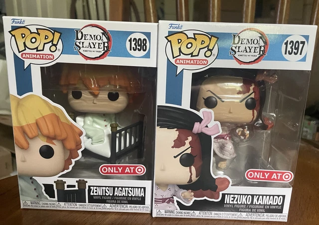 Funko Pop! Vinyl: Demon Slayer- Zenitsu 1398 And Nezuko 1397 Target Exclusive