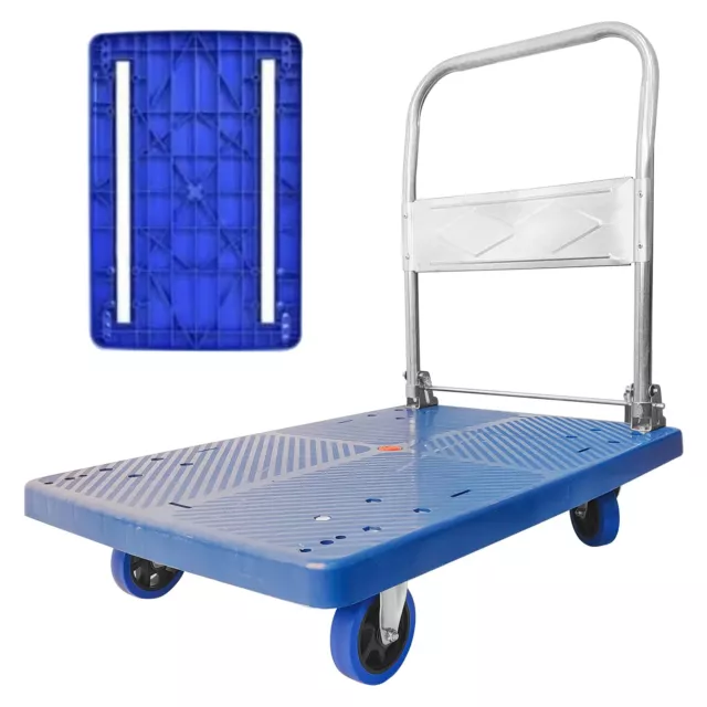 300kg Foldable Warehouse Platform Trolley Truck Dolly Platform Cart  Flatbed