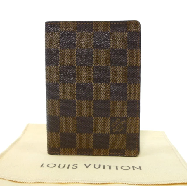 Authentic LOUIS VUITTON  Passport Holder N60189 Damier Ebene Canvas #1110207