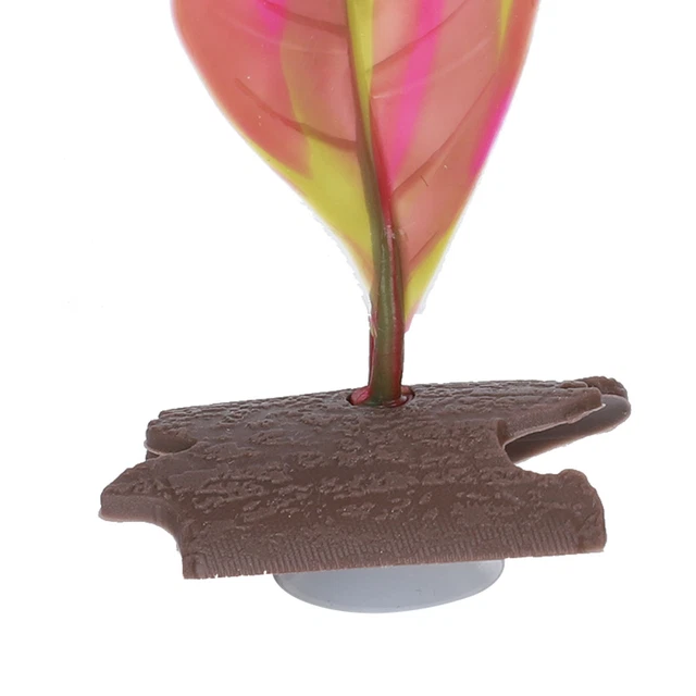 2x Artificial Silicone Plants Betta Fish Leaf Fish Tank Aquarium Plant Ornament