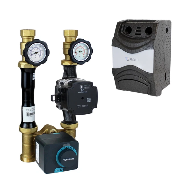 Pump Group GRA311 with mixing valve and actuator ESBE ARA661 VRG438 DN20 with Wilo PARA STG 15/8 pump | SPS24