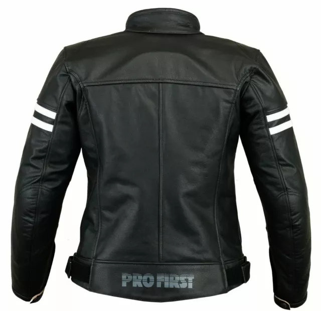 Ladies Motorbike Leather Jacket Biker Women Motorcycle Waterproof CE Armours UK 2