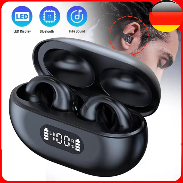 Bluetooth 5.3 Drahtloses Knochenleitungs-Headset Open Ear Sport Stereo Kopfhörer