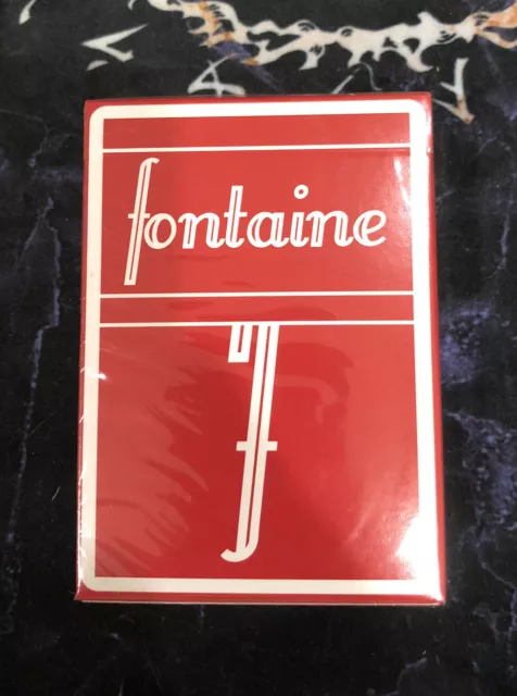 BRAND NEW Fontaine Cranberry Playing Cards Fall Collection Red Fontaine 