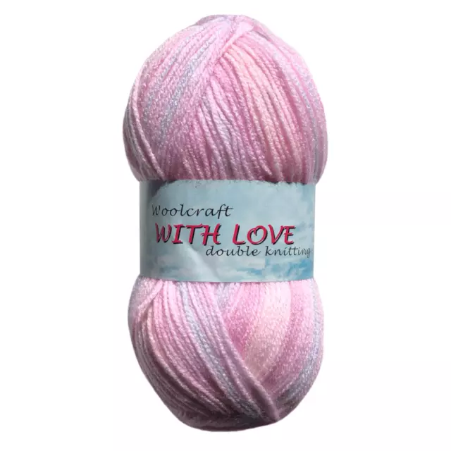 Woolcraft WITH LOVE DK Double Knitting Wool / Yarn 100g 622 Nursery