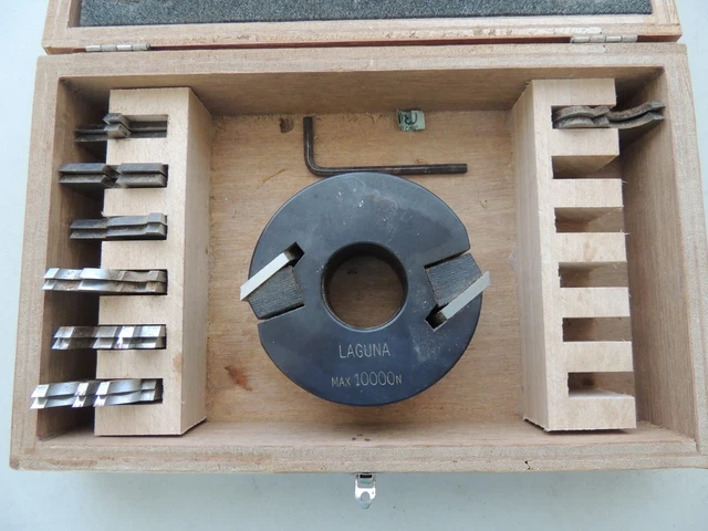 Vintage Laguna Tools Wood Shaping Cutters With Collet