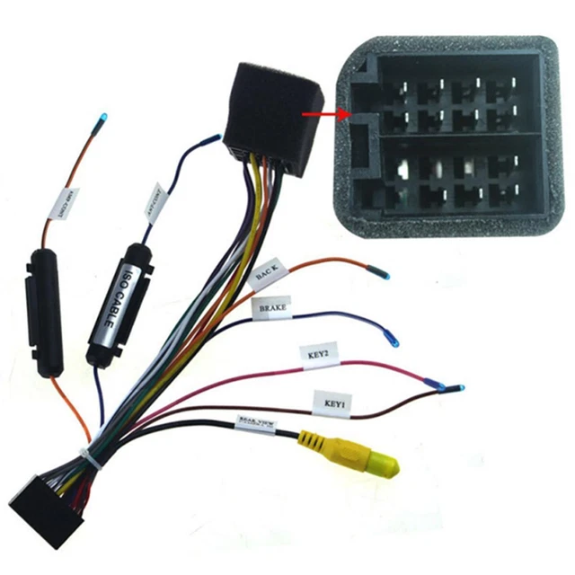 Car Stereo Radio ISO Lead Wiring Harness Connector Adaptor Cable Loom 20 Pins